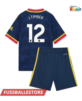 Günstige Arsenal Jurrien Timber #12 Auswärts Trikotsatzt Kinder 2026-27 Kurzarm (+ Kurze Hosen)